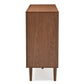 Harlow 6-Drawer Storage Dresser in Mid-Century Modern Style with White and Walnut Finish