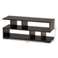 Arne TV Stand Modern Dark Brown Finished Wood Entertainment Center for Living Room Storage and Display