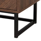 Sadia Storage Cabinet Modern Walnut Brown Finished Wood with Ample Storage Space and Stylish Design