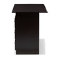 Carine Modern Desk in Wenge Brown Finish for Home Office and Workspace