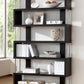 Barnes Bookcase Dark Brown Six-Shelf Modern