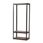 Elton Closet Organizer Modern Black Finished Metal 3-Shelf Free-Standing Storage Solution for Home and Office