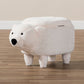 Bjorn Bear Storage Ottoman Contemporary Wool Upholstered Design for Stylish Organization and Comfort