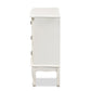 Gabrielle 3-Drawer Wood Storage Cabinet in French Country Style with White Finish for Elegant Home Organization