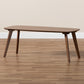 Dahlia Mid-Century Modern Coffee Table with Walnut Finish and Stylish Living Room Design