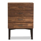 Selena Mid-Century Modern Chest - Brown Wood 4-Drawer Storage Unit for Bedroom or Living Room Furniture