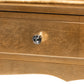 Newton Console Table Classic and Traditional Gold Finished Wood 2-Drawer