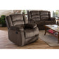 Hollace Modern Taupe Microsuede Recliner Chair - Stylish 1-Seater Lounge Chair for Living Room Comfort and Relaxation