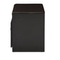 Margaret Shoe Cabinet Modern and Contemporary Dark Brown Wood 2-Door with Faux Leather Seating Bench