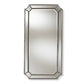 Romina Accent Wall Mirror Art Deco Style Antique Silver Finish for Elegant Home Decor