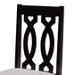 Callie Dining Set Modern Contemporary Grey Fabric Upholstered Dark Brown Finished Wood 7-Piece