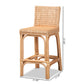 Athena Rattan Counter Stool - Modern Contemporary Design with Natural Finish for Stylish Home Decor