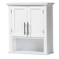 Turner Bathroom Wall Storage Cabinet Modern White Finished Wood 2-Door Design for Stylish Organization and Space-Saving Solutions