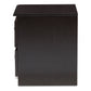 Carine Nightstand - Modern Wenge Brown 2-Drawer Bedroom Furniture for Stylish Storage