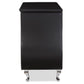 Enzo Dresser - Modern and Contemporary Black Faux Leather 6-Drawer