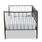 Lysa Twin Size Daybed Modern Black Finished Metal Frame for Stylish Bedroom or Guest Room Decor