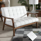 Mid-Century Masterpieces Loveseat White