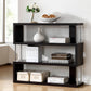 Barnes Bookcase Dark Brown Three-Shelf Modern