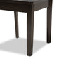 Luisa Dining Set Modern and Contemporary Transitional Dark Brown Finished Wood 5-Piece