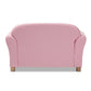 Gemma Kids Loveseat Modern Pink Faux Leather 2-Seater Sofa for Children