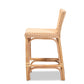 Athena Rattan Counter Stool - Modern Contemporary Design with Natural Finish for Stylish Home Decor