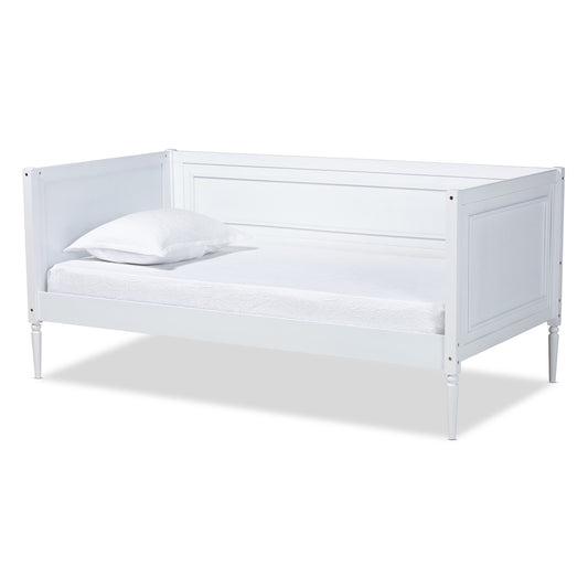 Daniella Modern Daybed in White Finished Wood with Sleek Design and Versatile Functionality for Stylish Living Spaces