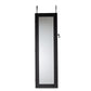 Richelle Jewelry Armoire Modern and Contemporary Black Finished Wood with Mirror