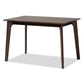 Seneca Dining Table Modern Contemporary Dark Brown Finished Wood Design for Stylish Dining Spaces