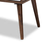 Quinn Mid-Century Modern End Table - Two-Tone White and Walnut Wood with 1 Drawer for Stylish Living Room Storage