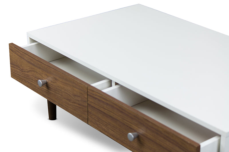 Gemini Contemporary Wood Coffee Table with Modern Design and Stylish Finish