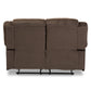 Hollace Modern Taupe Microsuede Recliner Sofa for Two with Adjustable Seating and Stylish Design