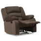 Hollace Modern Taupe Microsuede Recliner Chair - Stylish 1-Seater Lounge Chair for Living Room Comfort and Relaxation