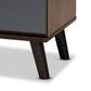 Roldan Bedroom Chest - Modern Two-Tone Walnut and Grey Wood with 3 Drawers for Stylish Storage Solutions