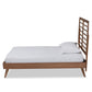 Yana Twin Size Platform Bed - Mid-Century Modern Walnut Brown Wood, Stylish and Durable Bedroom Furniture