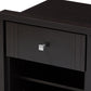 Danette Nightstand Modern Contemporary Wenge Brown Finished 1-Drawer Bedside Table with Storage