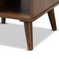 Sami Mid-Century Modern End Table in Walnut Finish - Stylish Wooden Accent Table for Living Room or Bedroom