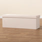 Haide Ottoman Modern and Contemporary Beige Fabric Upholstered Storage