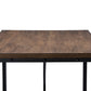 Greyson Vintage Industrial Antique Bronze Wood Desk for Home Office with Rustic Charm and Functionality