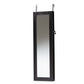 Richelle Jewelry Armoire Modern and Contemporary Black Finished Wood with Mirror