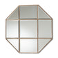 Enora Accent Wall Mirror - Modern Antique Bronze Metal Geometric Design for Home Decor