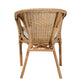 Abbey Dining Chair Modern Bohemian Style in Natural Brown Antique Rattan for a Chic Dining Experience