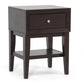 Gaston Brown Modern Accent Table and Nightstand Stylish Design for Living Room and Bedroom Decor