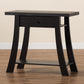 Herman Console Table Modern and Contemporary Dark Brown Finished Wood 1-Drawer