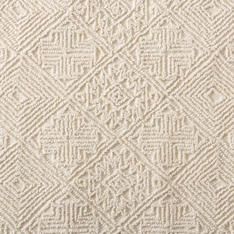 Meltem Area Rug Modern Handwoven Wool in Ivory for Stylish Home Décor