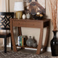 Capote Console Table Modern and Contemporary Espresso Brown Finished Wood 2-Drawer