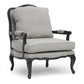 Antoinette Classic French Accent Chair with Antiqued Finish - Elegant Vintage Design for Living Room or Bedroom