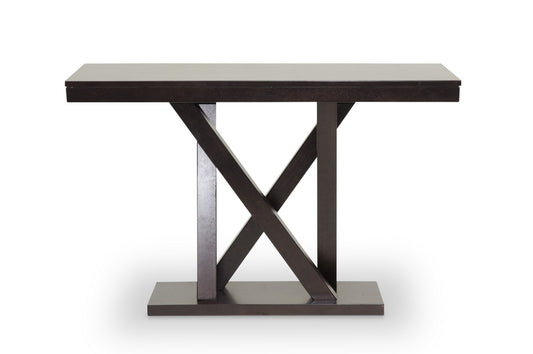 Everdon Modern Sofa Table in Dark Brown - Stylish Living Room Furniture, Contemporary Design, Versatile Accent Table