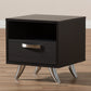 Warwick End Table - Modern Espresso Brown Finished Wood Accent Table for Living Room or Bedroom