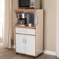 Edonia Kitchen Cabinet Modern Contemporary Design Beech Brown White Finish