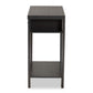 Capote Console Table Modern and Contemporary Espresso Brown Finished Wood 2-Drawer